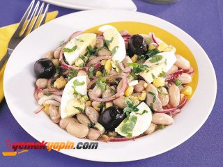 Mısırlı Barbunya Piyazı