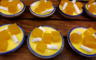 Pratik mangolu hindistan cevizli puding tarifi