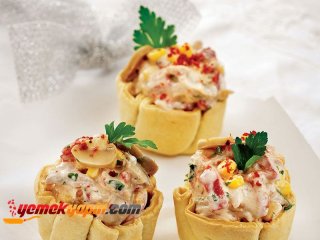 Tavuk Etli Çıtır Tartolet
