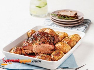 BİBERİYELİ, PATATESLİ KUZU BUDU