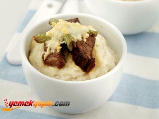 FIRINDA ETLİ KARNABAHAR PÜRESİ