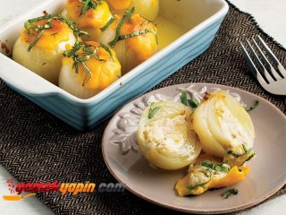 Patatesli Ve Tahıllı Soğan Dolması