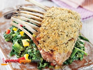 ISPANAKLI VE TAZE BAHARATLI KUZU PİRZOLA