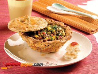 Çıtır Kase İçinde Sebzeli Et